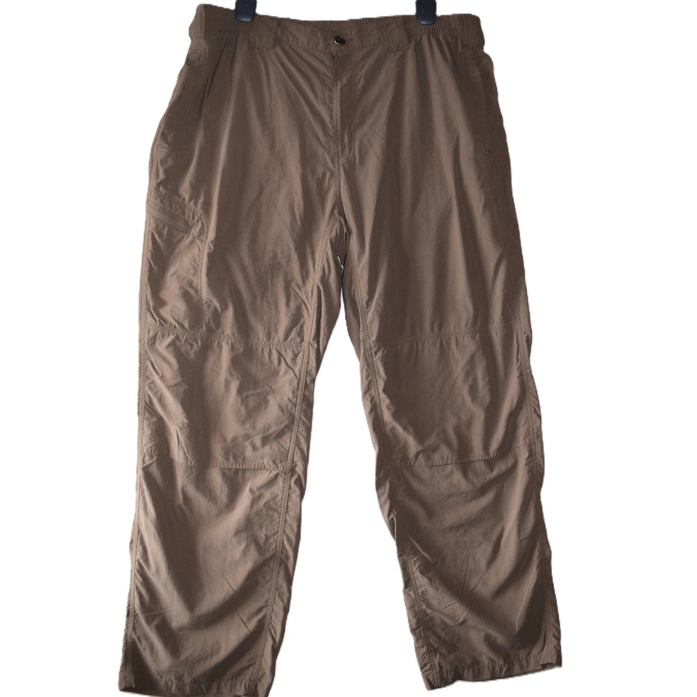 ExOfficio Hiking Pants Men Large Brown Excellent Nylon Cargo Lightweight